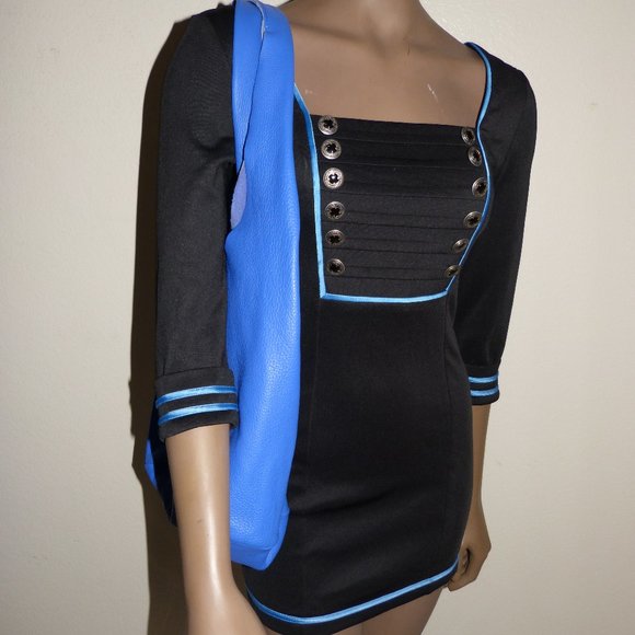 NIKIBIKI BLACK MINI DRESS SZ S NWT - Picture 11 of 14